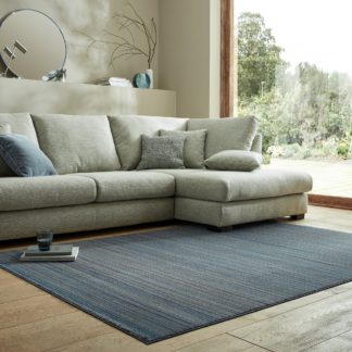 An Image of Calvi Marl Rug Calvi Blue