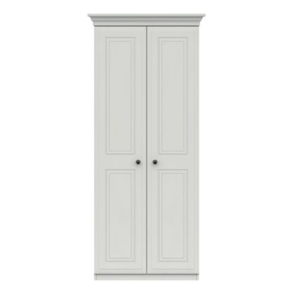 An Image of Portia Double Wardrobe White