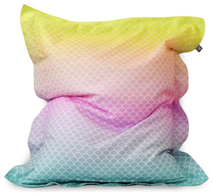 An Image of Rucomfy Kids Mermaid Junior Squarbie Bean Bag