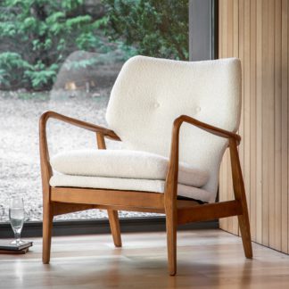 An Image of Joso Linen Armchair Cream