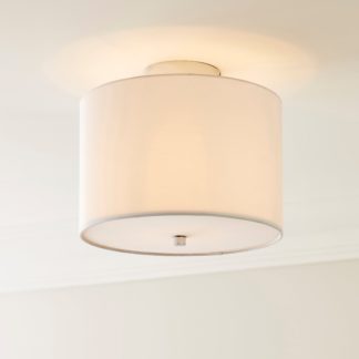 An Image of Prescot Flush Light Fitting White