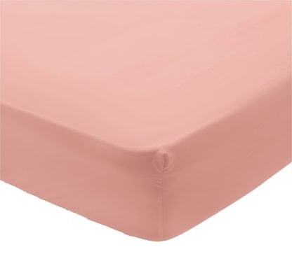 An Image of Habitat Egyptian Cotton 400TC Grey Fitted Sheet - Kingsize