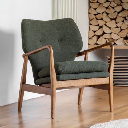 An Image of Joso Linen Armchair Cream