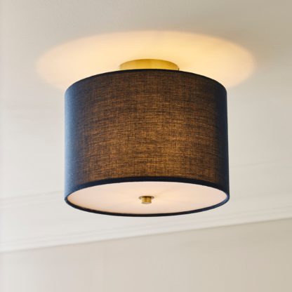 An Image of Prescot Flush Light Fitting White