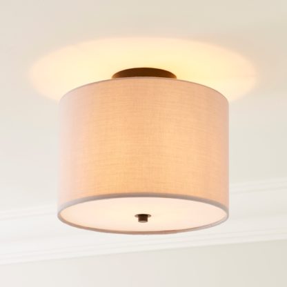 An Image of Prescot Flush Light Fitting White