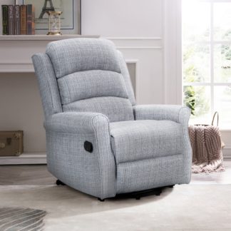 An Image of Ernest Textured Weave Recliner Chair Manual Grey