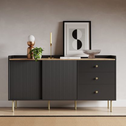 An Image of Georgi Wide Sideboard Natural