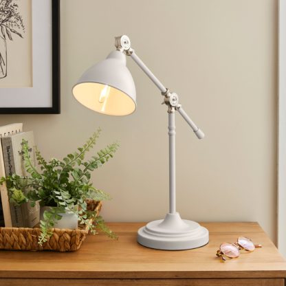 An Image of Lever Arm Desk Lamp White