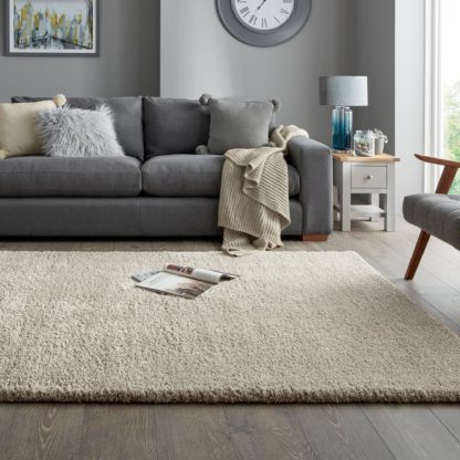 An Image of Cosy Teddy Rug Grey