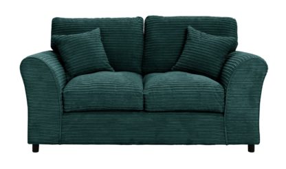 An Image of Argos Home Harry Fabric 2 Seater Sofa - Teal