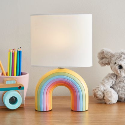 An Image of Rumey Rainbow Integrated LED Table Lamp MultiColoured