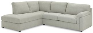 An Image of Habitat Florence Fabric Left Hand Corner Chaise Sofa - Cream