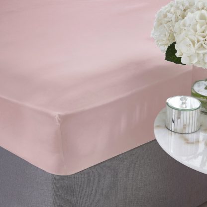 An Image of Silentnight Supersoft Plain Mulberry Fitted Sheet - Double