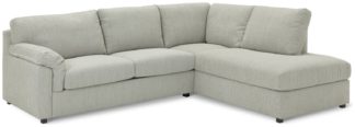 An Image of Habitat Florence Fabric Right Hand Corner Chaise Sofa- Cream