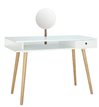 An Image of Habitat Cato Dressing Table With Mirror - White