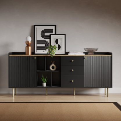 An Image of Georgi Extra Wide Sideboard Natural