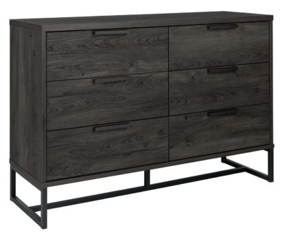 An Image of Habitat Nomad 3 +3 Drawer Chest - Anthracite