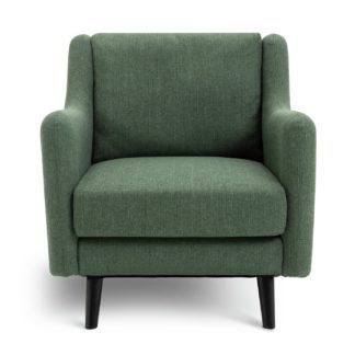 An Image of Habitat Morris Self Assembly Fabric Armchair - Green