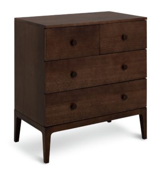 An Image of Habitat Loxley 2 +2 Drawer Chest- Walnut