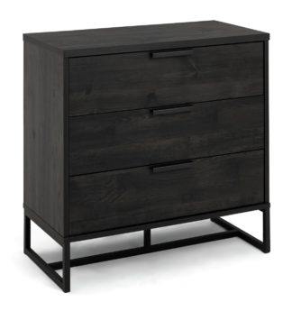 An Image of Habitat Nomad 3 Drawer Chest - Anthracite