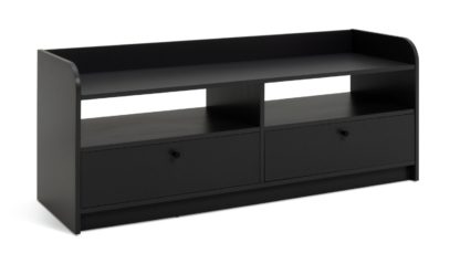 An Image of Habitat Arran 2 Drawer TV Unit - Anthracite