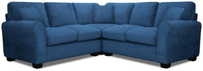 An Image of Argos Home Taylor Fabric Corner Sofa - Navy