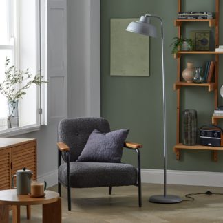 An Image of Habitat Benson Adjustable Floor Lamp - Grey