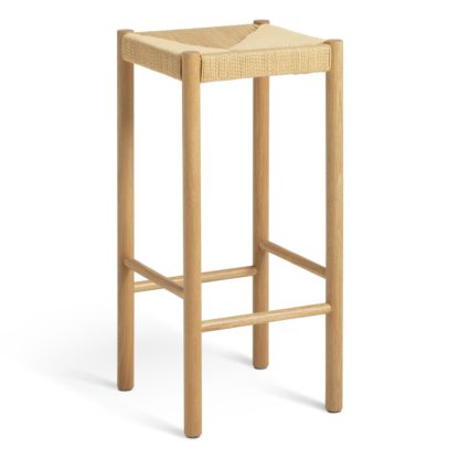 An Image of Habitat Hanna Oak Bar Stool - Natural