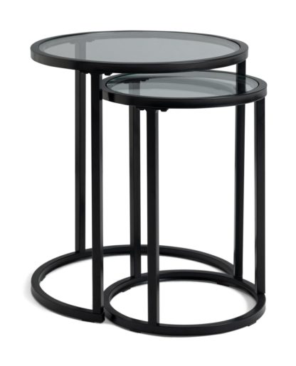 An Image of Habitat Boutique Nest of 2 Tables - Black