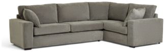 An Image of Habitat Elmdon Fabric Left Corner Sofa - Grey