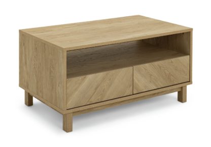 An Image of Habitat Fynn 4 Drawer Coffee Table - Oak