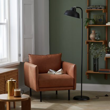 An Image of Habitat Benson Adjustable Floor Lamp - Black