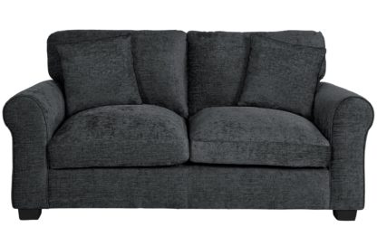 An Image of Argos Home Taylor Fabric 2 Seater Sofa - Charcoal