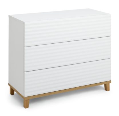 An Image of Habitat Cleo 3 Drawer Chest - White