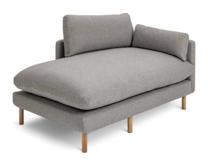 An Image of Habitat Paola Modular Single Corner Chaise with Arm - Grey