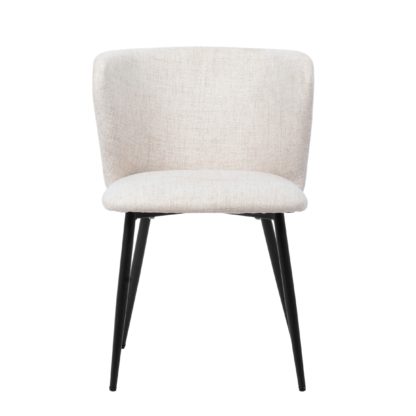 An Image of Mandy Dining Chair, Linen Grey