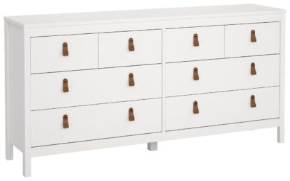 An Image of Tvilum Madrid 4+4 Drawer Chest - White