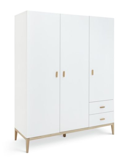 An Image of Habitat Tatsuma 3 Door 2 Drawer Wardrobe