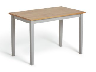 An Image of Stkinbal Chicago Solid Wood 2 Seater Dining Table-Grey & Oak