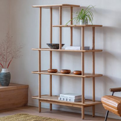 An Image of Kalia Open Shelf Unit Natural