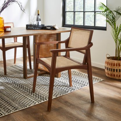 An Image of Giselle Carver Dining Chair Natural