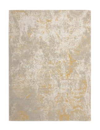 An Image of Habitat Distressed Mirage Patterned Rug - Gold - 120x170cm