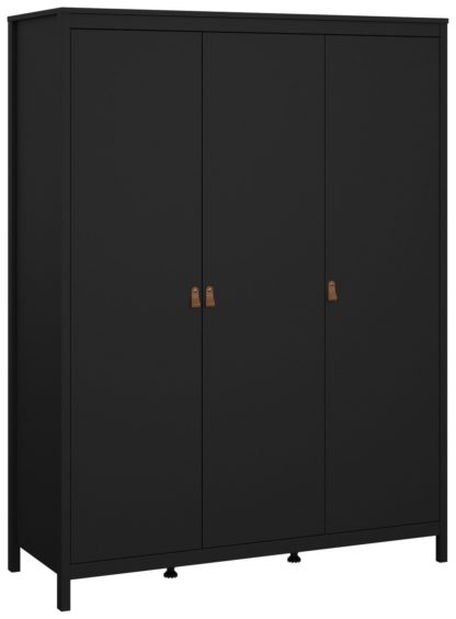 An Image of Tvilum Madrid 3 Door Wardrobe - White