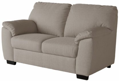 An Image of Argos Home Milano Fabric 2 Seater Sofa - Natural