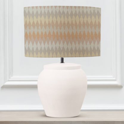 An Image of Edessa Table Lamp with Mesa Shade Mesa Mid Brown