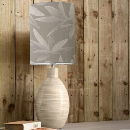 An Image of Epona Table Lamp with Silverwood Shade Silverwood Light Grey