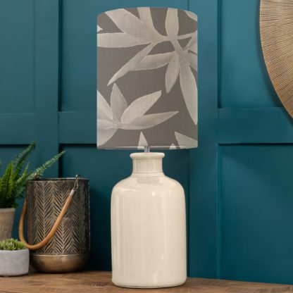 An Image of Elspeth Table Lamp with Silverwood Shade Silverwood River Blue