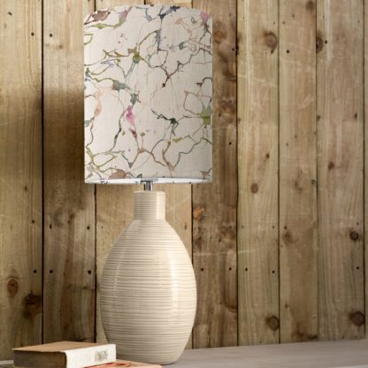 An Image of Epona Table Lamp with Carrara Shade Carrara Frost Grey