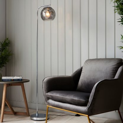 An Image of Vogue Arkoma Floor Lamp Black