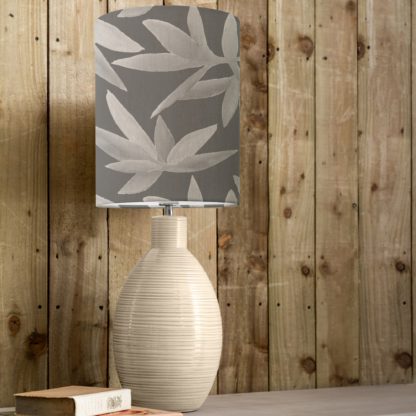 An Image of Epona Table Lamp with Silverwood Shade Silverwood Light Grey